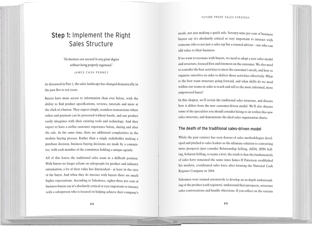 Future Proof Sales Strategy book preview